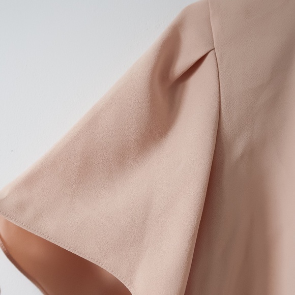 Zara Light Peach Top with short puffy sleeves - Picture 2 of 3